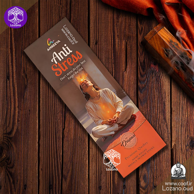 عود دستساز Anti Stress Amreeya با رایحه چوبی، لوندر و مرکبات ۵۰ گرمی -www.coof.ir