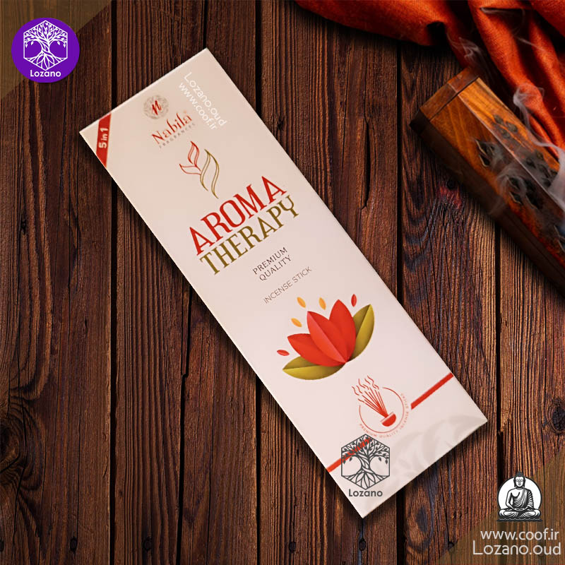عود طبیعی Aroma Therapy Nabila با رایحه لوندر، صندل، برگاموت، یلانگ یلانگ و جاسمین ۹۰ گرمی-www.coof.ir